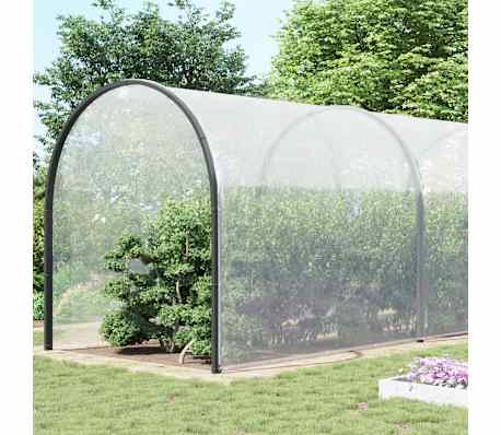 vidaXL Transparente Plane mit &Ouml;sen 12x12 m Polyethylen