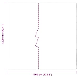 Čirá plachta s oky 12x12 m polyethylen - obrázek 10