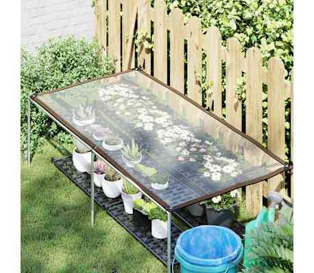 vidaXL Transparente Plane mit Ösen 1x2 m Polyethylen