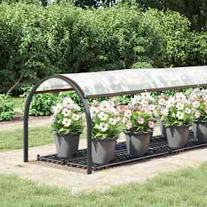 vidaXL Doorzichtig zeildoek met zeilringen 1x4 m polyethyleen