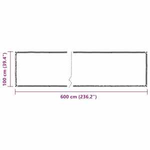 Čirá plachta s oky 1x6 m polyethylen - obrázek 10