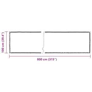 Čirá plachta s oky 1x8 m polyethylen - obrázek 10