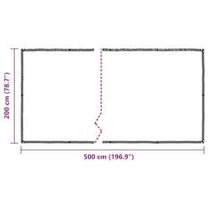 Čirá plachta s oky 2x5 m polyethylen - obrázek 10