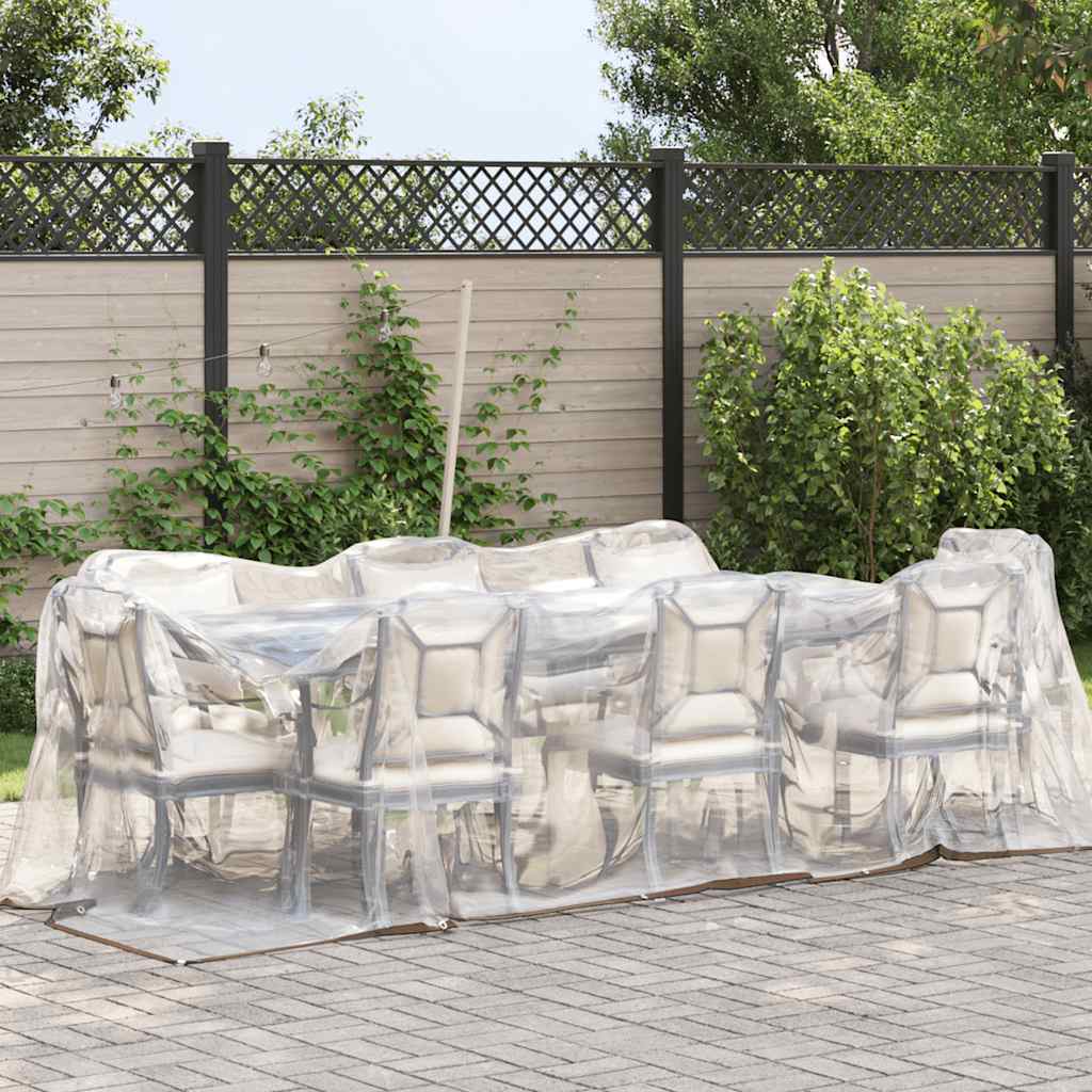 Thumbnail - vidaXL Transparente Plane mit Ösen 2x6 m Polyethylen