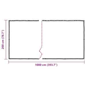 Čirá plachta s oky 2x10 m polyethylen - obrázek 10