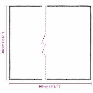 Průhledná plachta s očky 3x3 m polyethylenová - obrázek 10