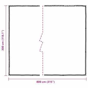 Čirá plachta s oky 3x8 m polyethylen - obrázek 10