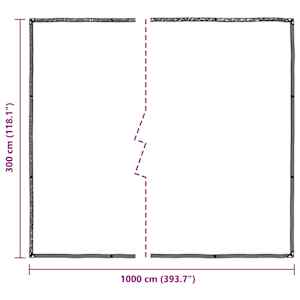 Čirá plachta s oky 3x10 m polyethylen - obrázek 10