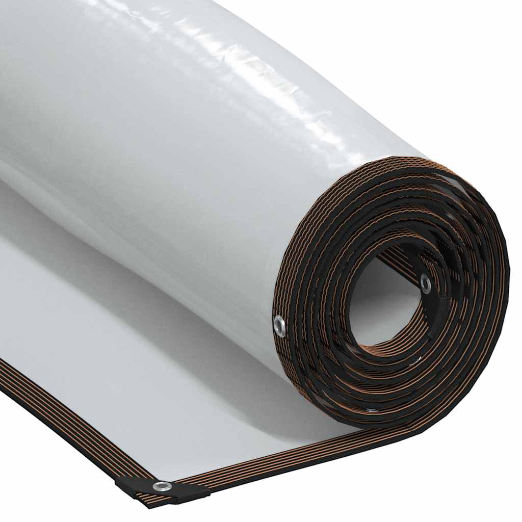 vidaXL Priehľadná plachta s okami 3x12 m Polyetylén