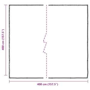 Čirá plachta s oky 4x4 m polyethylen - obrázek 10