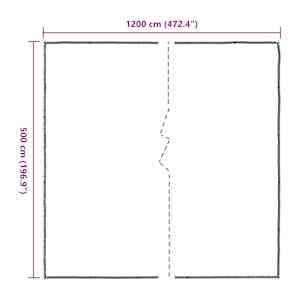 Čirá plachta s oky 5x12 m polyethylen - obrázek 10