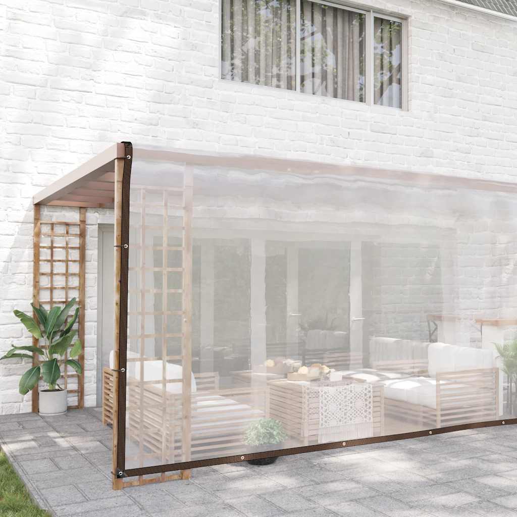 vidaXL Prelata transparenta cu ochiuri 6x10 m polietilena