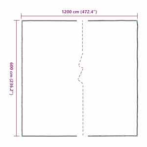 Čirá plachta s oky 6x12 m polyethylen - obrázek 10
