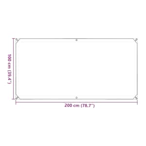 Čirá plachta s oky 1x2 m PVC - obrázek 12