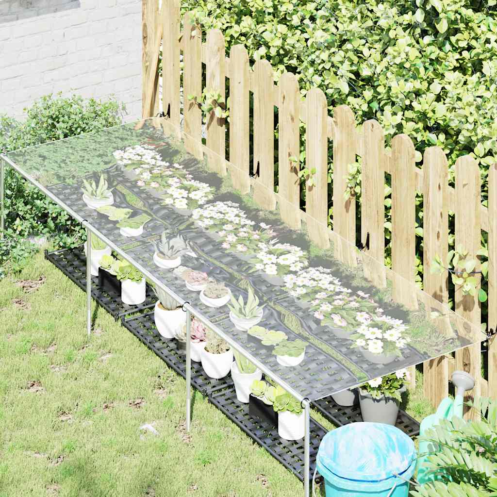 vidaXL Doorzichtig zeildoek met zeilringen 1x3 m PVC afbeelding