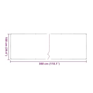 Čirá plachta s oky 1x3 m PVC - obrázek 12