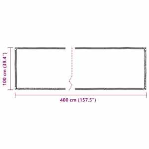 Čirá plachta s oky 1x4 m PVC - obrázek 11