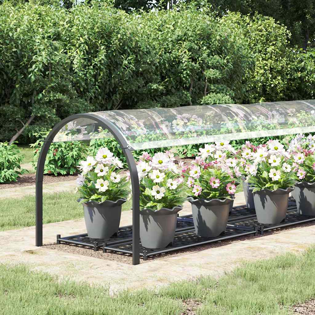 vidaXL Doorzichtig zeildoek met zeilringen 1x5 m PVC afbeelding