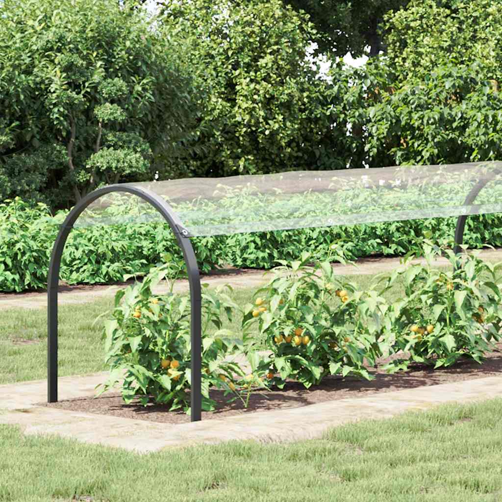 vidaXL Doorzichtig zeildoek met zeilringen 1x12 m PVC afbeelding