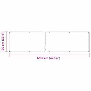 Čirá plachta s oky 1x12 m PVC - obrázek 11