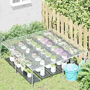 Průhledná plachta s očky 2x2 m PVC - obrázek 3