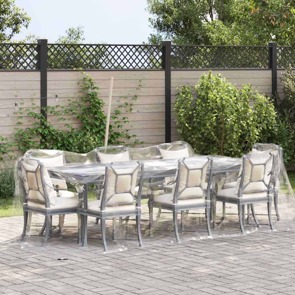 vidaXL átlátszó ponyva lyukasztóval 2x4 m PVC