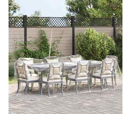 vidaXL Przezroczysta plandeka z oczkami 2x6 m PVC