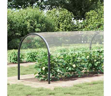 vidaXL Clear Tarpaulin with Eyelets 6.6x32.8' PVC