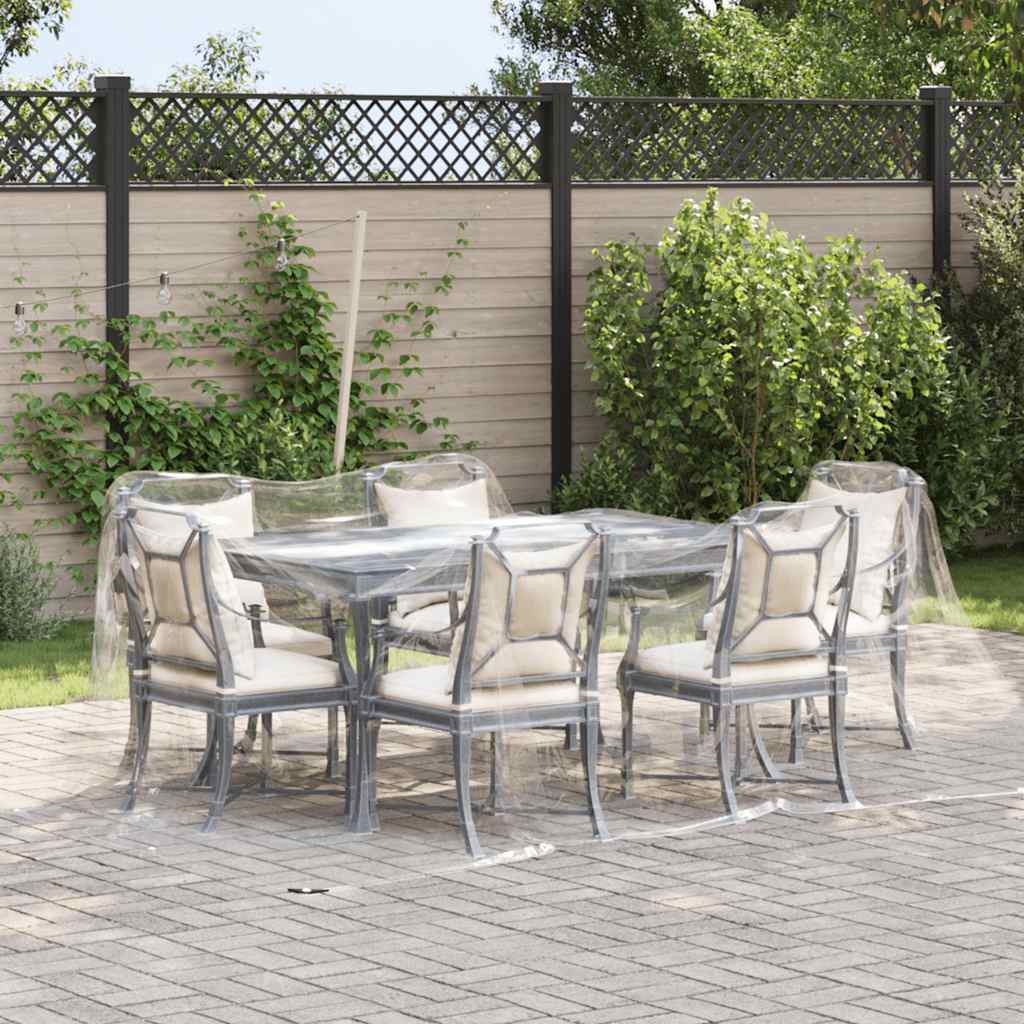 vidaXL Prelata transparenta cu ochiuri 3x3 m PVC