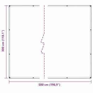 Čirá plachta s oky 3x5 m PVC - obrázek 10