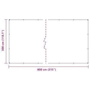 Čirá plachta s oky 3x8 m PVC - obrázek 10