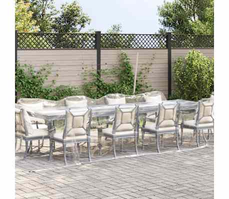 vidaXL Prelata transparenta cu ochiuri 3x12 m PVC