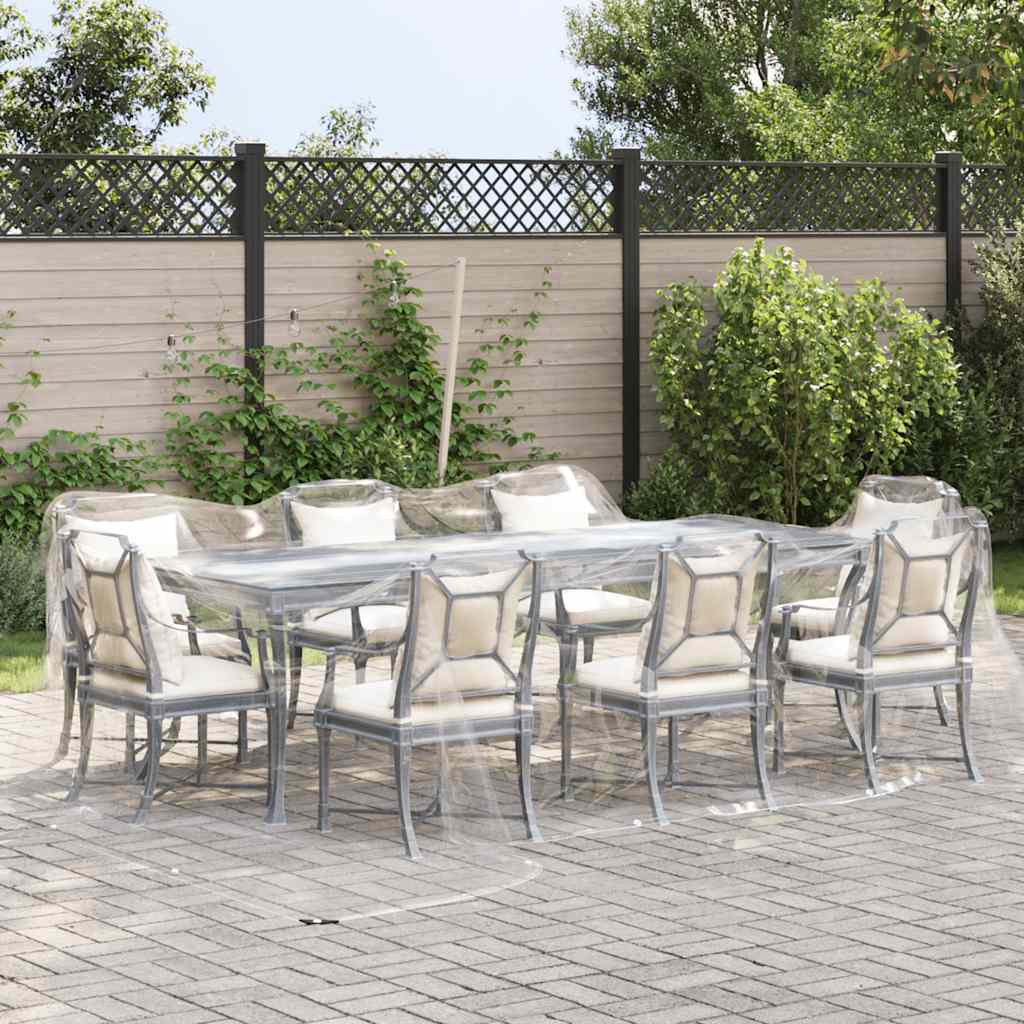 vidaXL Prelata transparenta cu ochiuri 4x4 m PVC