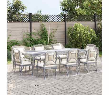 vidaXL B&acirc;che transparente avec &oelig;illets 4x5 m PVC