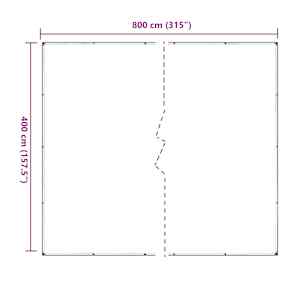 Čirá plachta s oky 4x8 m PVC - obrázek 10