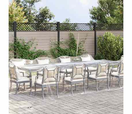 vidaXL Prozirna cerada s u&scaron;icama 4x10 m PVC