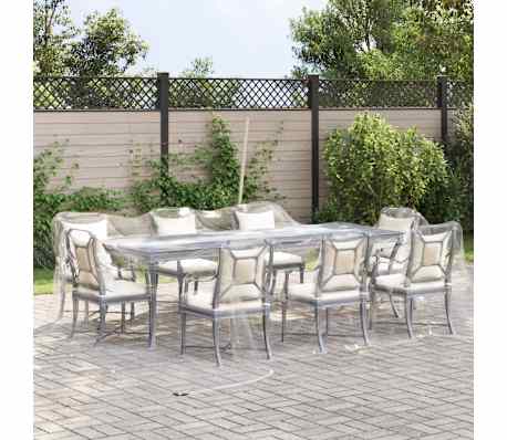 vidaXL Transparente Plane mit &Ouml;sen 5x5 m PVC