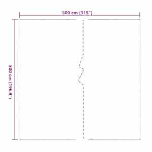 Čirá plachta s oky 5x8 m PVC - obrázek 10