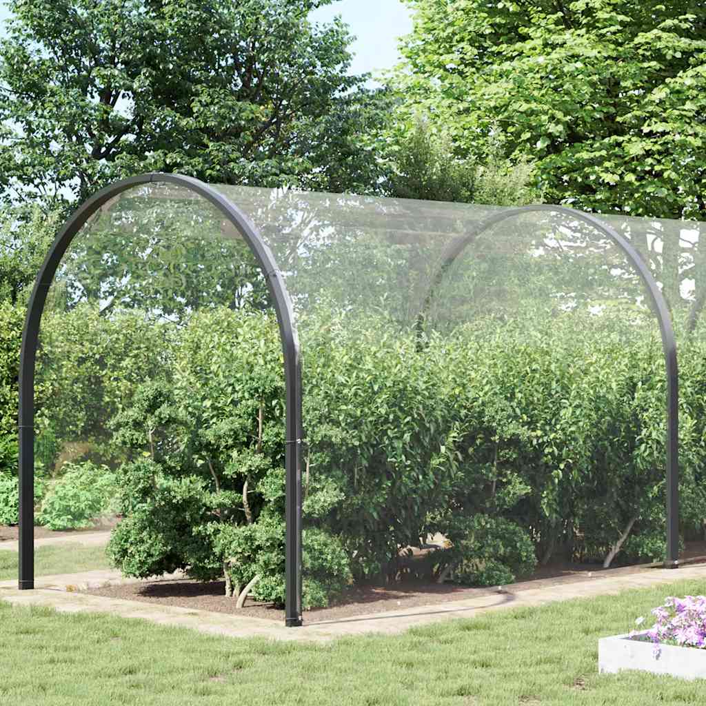 vidaXL Prelata transparenta cu ochiuri 5x12 m PVC