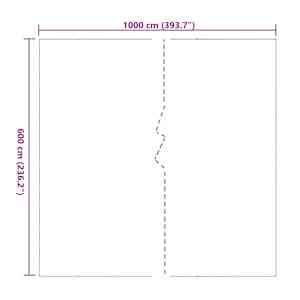 Čirá plachta s oky 6x10 m PVC - obrázek 10