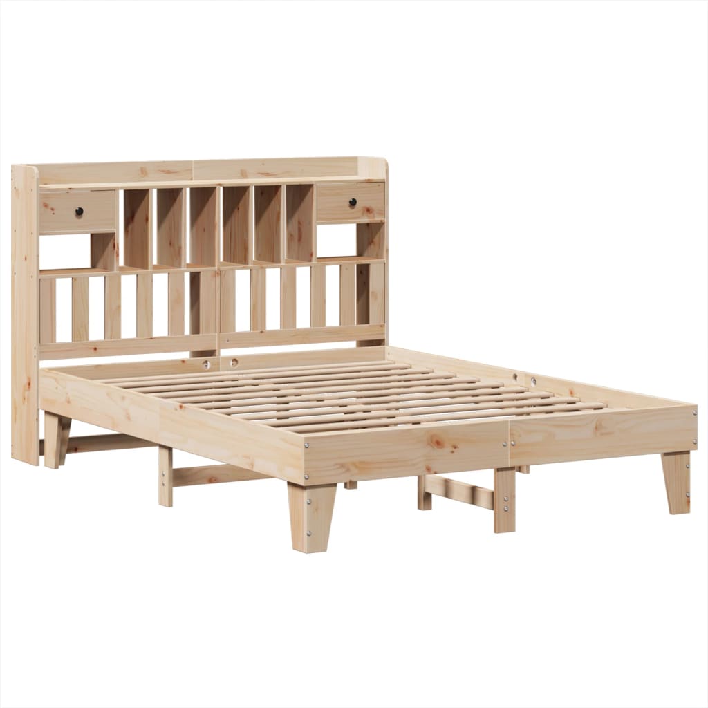 vidaXL Bedframe zonder matras massief grenenhout 150x200 cm afbeelding