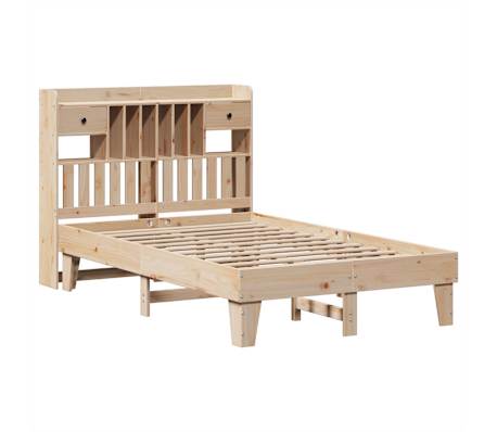 vidaXL Cadru de pat fără saltea, 120x190 cm, lemn masiv pin