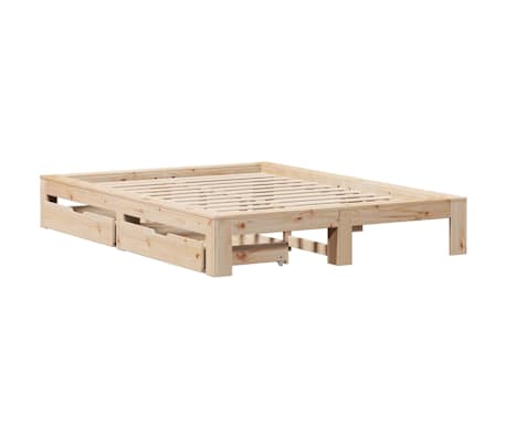 vidaXL t&ouml;m&ouml;r fenyőfa &aacute;gy matrac n&eacute;lk&uuml;l 150x200 cm