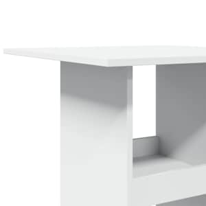 Barový stůl s úložným prostorem bílý 60x60x102 cm kompozit - obrázek 7