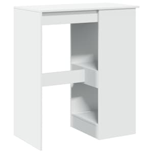 Barový stůl s regály bílý 90 x 47,5 x 103,5 cm kompozitní dřevo - obrázek 6