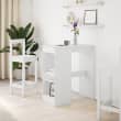 Mesa Alta Con Estantes Madera Gris Hormigón 90x47,5x103,5 Cm Vidaxl Con Ofertas En - 10