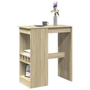 Barový stůl s regály dub sonoma 90 x 47,5 x 103,5 cm kompozit - obrázek 1