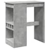 vidaXL baarilaud riiulitega, betoonhall, 90x47,5x103,5 cm, tehispuit