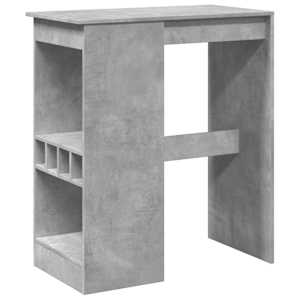 Barový stůl s regály betonově šedý 90x47,5x103,5 cm kompozit - obrázek 2