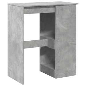 Barový stůl s regály betonově šedý 90x47,5x103,5 cm kompozit - obrázek 6
